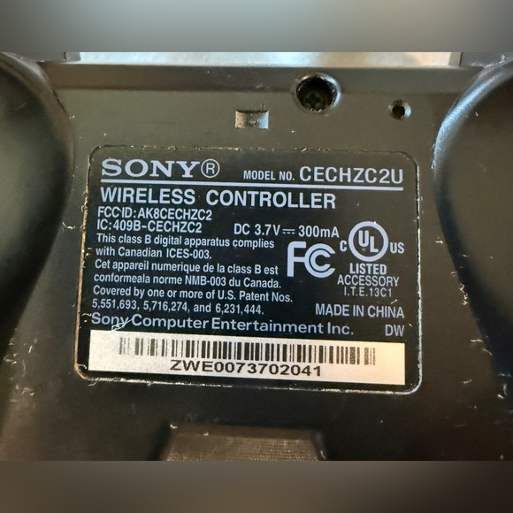 Sony PlayStation 3 PS3 Black Controller DualShock 3 OEM Wireless CECHZC2U -Parts - Picture 4 of 4